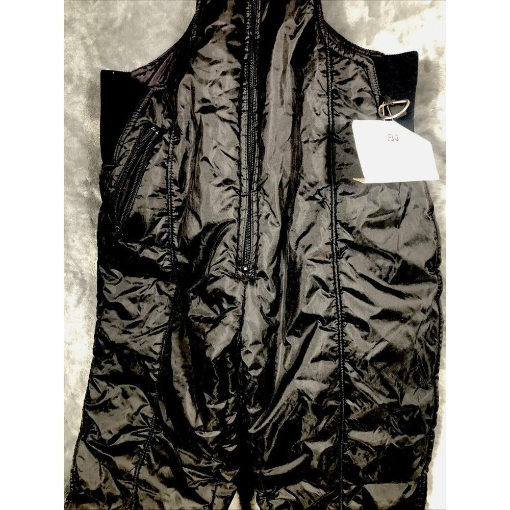 Vintage Swiss Alps Ski Suit Size 12 / Nice Vintage Black Ski - Picture 5 of 11